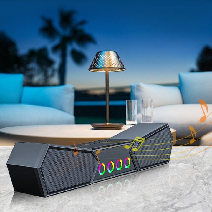 スピーカー 高音質 USB PCスピーカー サウンドバー スマホ タブレット スリム PC テレビ 無線 充電式 | ブランド登録なし | 05