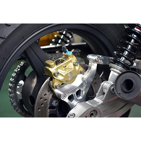 ゼファー/ゼファーχ リヤキャリパーサポート (brembo 2POT) シルバー