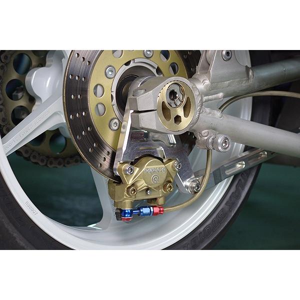 ZRX1200 DAEG リヤキャリパーサポート(brembo 2POT) シルバー