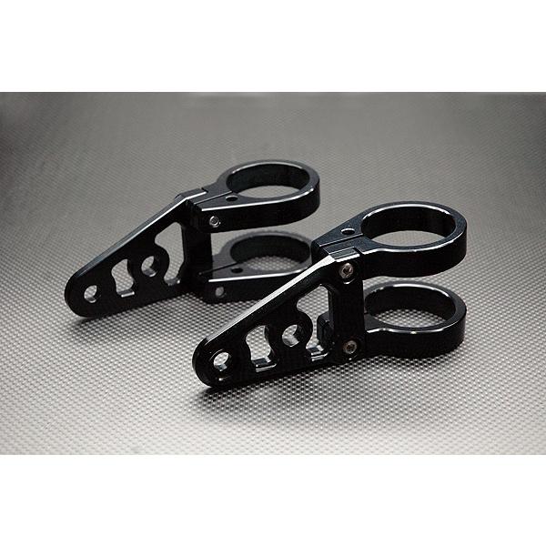 汎用ビレットヘッドライトステー 43φ用 ブラック : Complsah