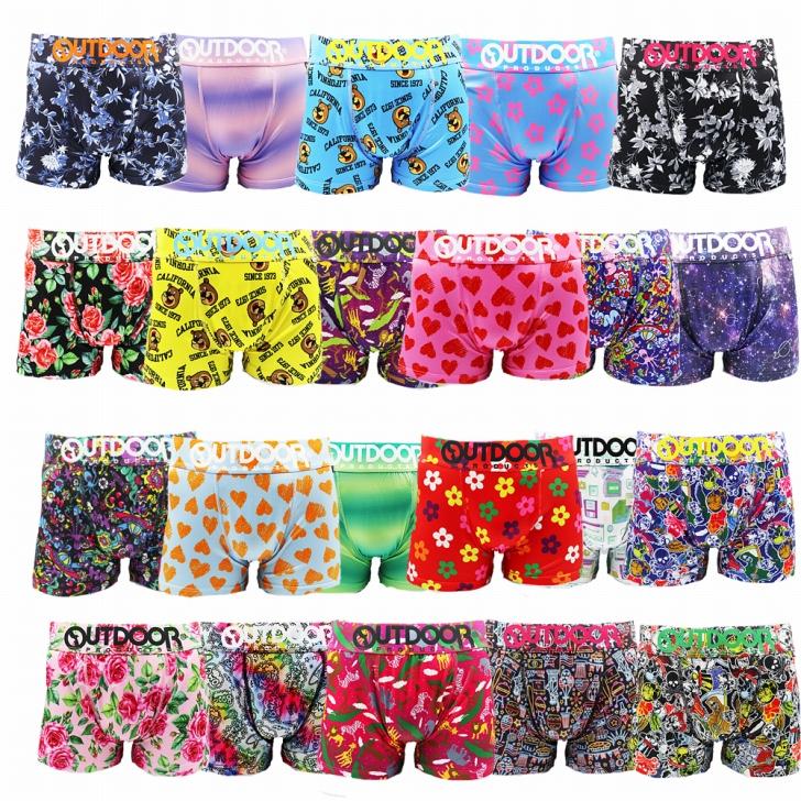 フィット4枚組】OUTDOORメンズ ボクサーパンツ 太ゴム限定4枚組