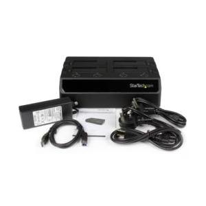 StarTech.com HDD/SSD スタンド/USB3.0/4BAY/2.5/3.5SATA3.0/USB