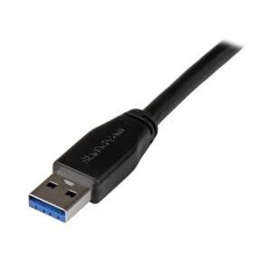 ＳｔａｒＴｅｃｈ．ｃｏｍ USBケーブル/A-B/5m/USB 3.0/5Gbps/オス・オス/ブラック 目安在庫=○_1