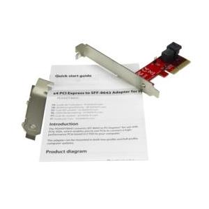 ＳｔａｒＴｅｃｈ．ｃｏｍ PCI Expressカード/x4/PCIe 3.0 - SFF-8643/PCIe NVMe U.2 SSD 目安在庫=○｜compmoto-y｜05