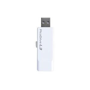 グリーンハウス USB3.0メモリー ピコドライブL3 32GB ホワイト GH-UF3LA32G-WH メーカー在庫品｜compmoto-y