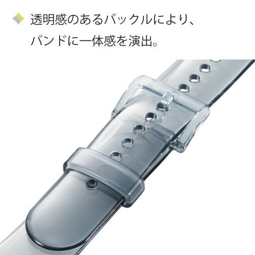 エレコム Apple Watch用クリアバンド(45/44/42mm) クリアブラック メーカー在庫品｜compmoto-y｜05