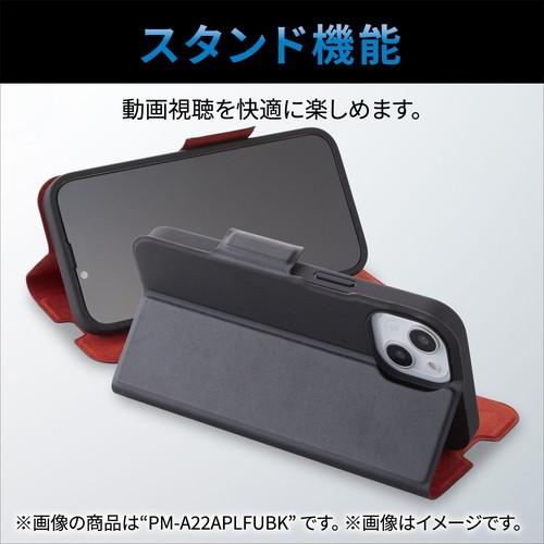 エレコム iPhone 14 ソフトレザーケース 薄型 磁石付 ブラック メーカー在庫品｜compmoto-y｜05