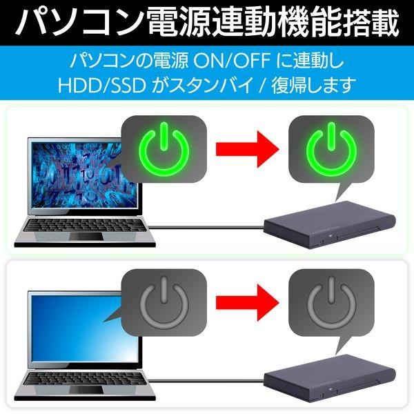 ロジテック（エレコム） HDD SSDケース/2.5インチ/USB3.2 Gen1/HDDコピーソフト付/ブラック メーカー在庫品｜compmoto-y｜06