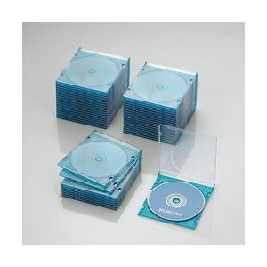 ELECOM（エレコム） CD DVDスリムプラケース 1枚収納 50パック クリア