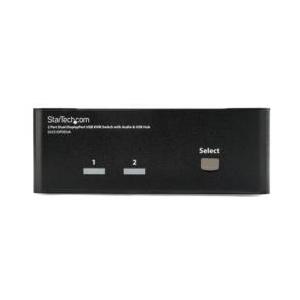 ＳｔａｒＴｅｃｈ．ｃｏｍ KVMスイッチ/2ポート/2画面/DP/2560x1600/USB 2.0 ハブ/AUX 目安在庫=△の画像