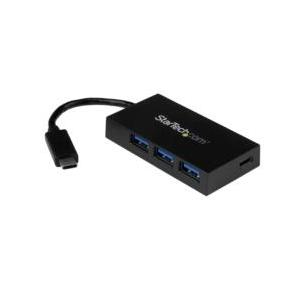 ＳｔａｒＴｅｃｈ．ｃｏｍ USBハブ/USB 3.0/USB-C - 3xA+1xC/バスパワー/TB3互換/ブラック 目安在庫=△