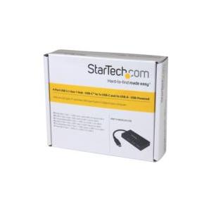ＳｔａｒＴｅｃｈ．ｃｏｍ USBハブ/USB 3.0/USB-C - 3xA+1xC/バスパワー/TB3互換/ブラック 目安在庫=△_5