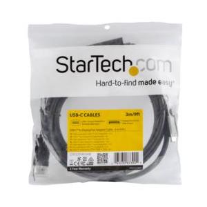 ＳｔａｒＴｅｃｈ．ｃｏｍ ディスプレイ変換ケーブル/USB-C - DP/3m/4K60Hz/ブラック 目安在庫=△｜compmoto｜06