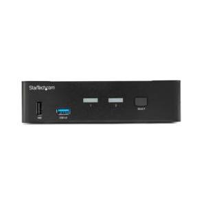 ＳｔａｒＴｅｃｈ．ｃｏｍ KVMスイッチ/2ポート/1画面/DP 1.2/4K60Hz/USB 3.0 ハブ/AUX 目安在庫=△の画像