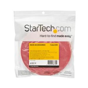 ＳｔａｒＴｅｃｈ．ｃｏｍ 結束テープ／面ファスナー／ナイロン／7.6m／幅19mm／レッド 目安在庫=△｜compmoto｜04