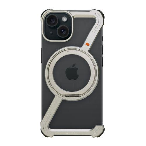 ＨＡＣＲＡＹ HACRAY ハクライ 360 RingStandバンパー for iPhone15 アルミ・シルバー 仕入先在庫品 | HACRAY