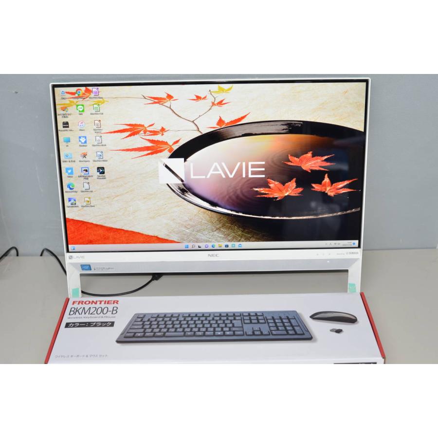 中古良品 一体型パソコン Windows11+office NEC DA350/K Celeron-3865U/新品爆速SSD512GB/メモリ8GB/23.8インチ/無線/DVDマルチ/WEBカメラ | 