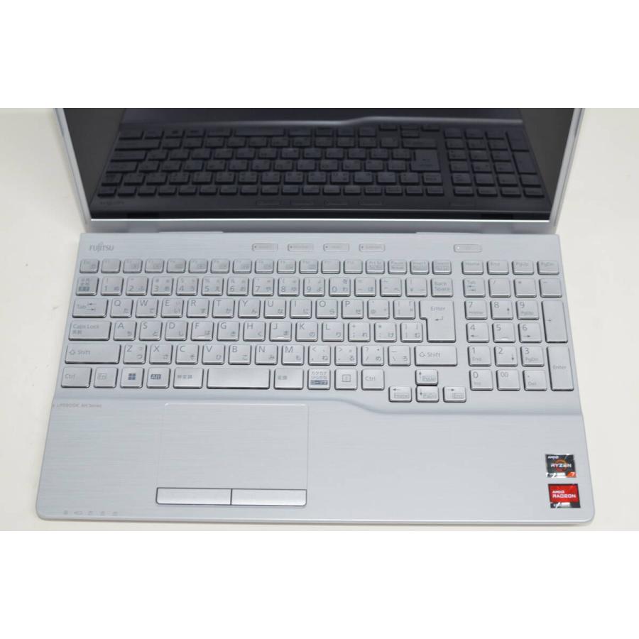 中古美品ノートパソコン 富士通 AH50/H3 Windows11+office AMD Ryzen 7/メモリ16GB/爆速SSD256GB /15.6インチ/無線/DVDマルチ/WEBカメラ 中古ノートパソコン 富士通 AH50/H3 Windows11+office 大容量爆速