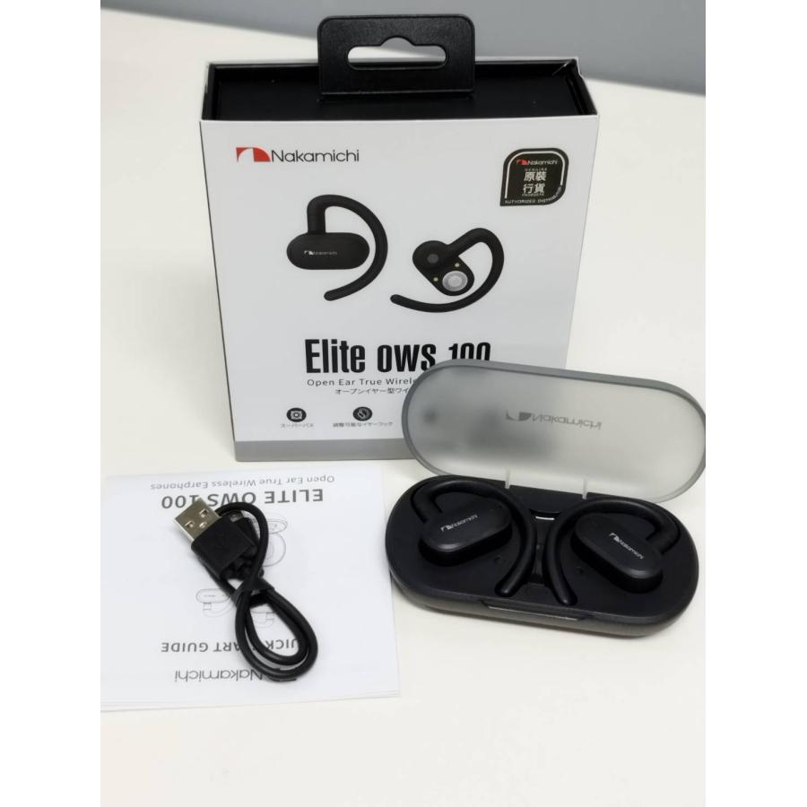 Nakamichi Elite ows 100 ワイヤレスイヤホン 美品】Nakamichi Elite ows 100 ワイヤレスイヤホン/オープン