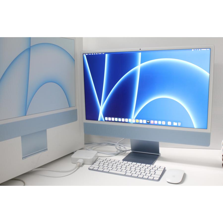 初*k様 iMac (24 インチ, M1, 2021) 　MJV93J/A　ブ iMac（24インチ,M1,2021）256GB/8GB〈MJV93J/A〉(4) : 中古