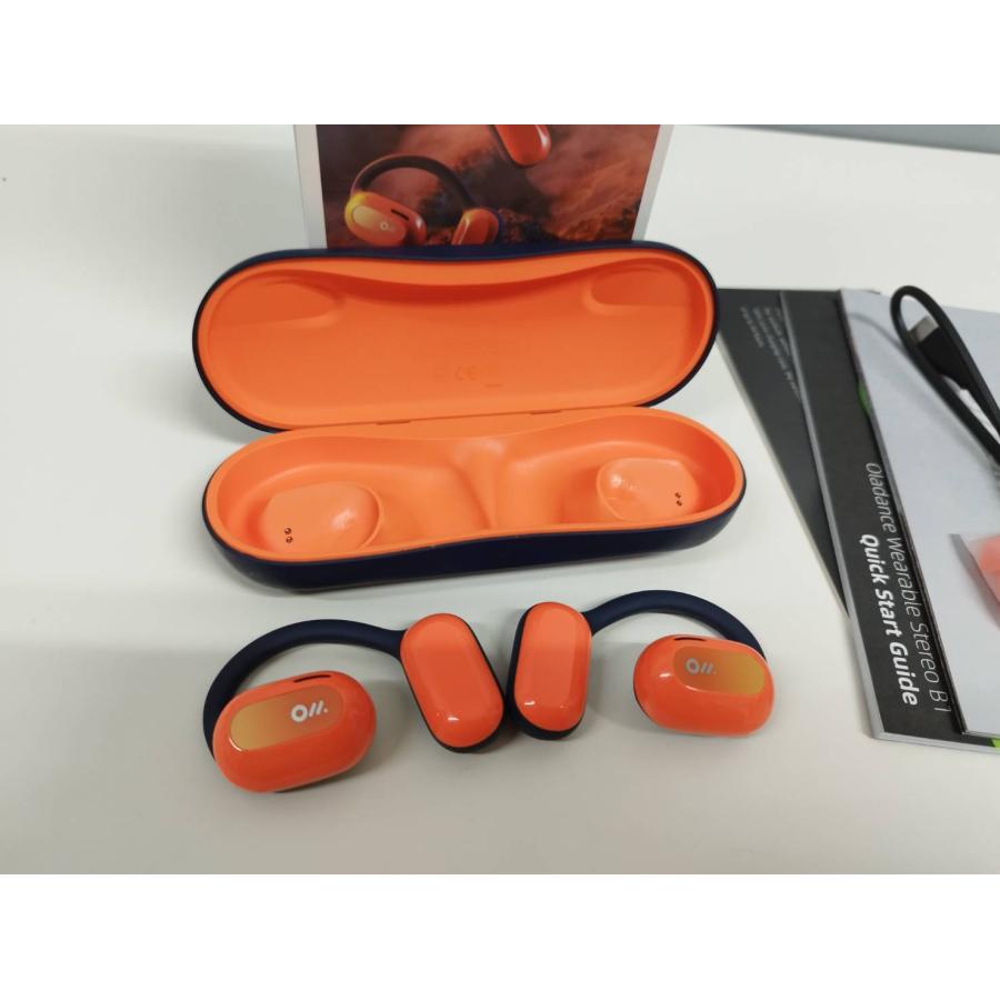 Oladance Wearable Stereo/OLA02/ワイヤレスイヤホン/オレンジ : 中古