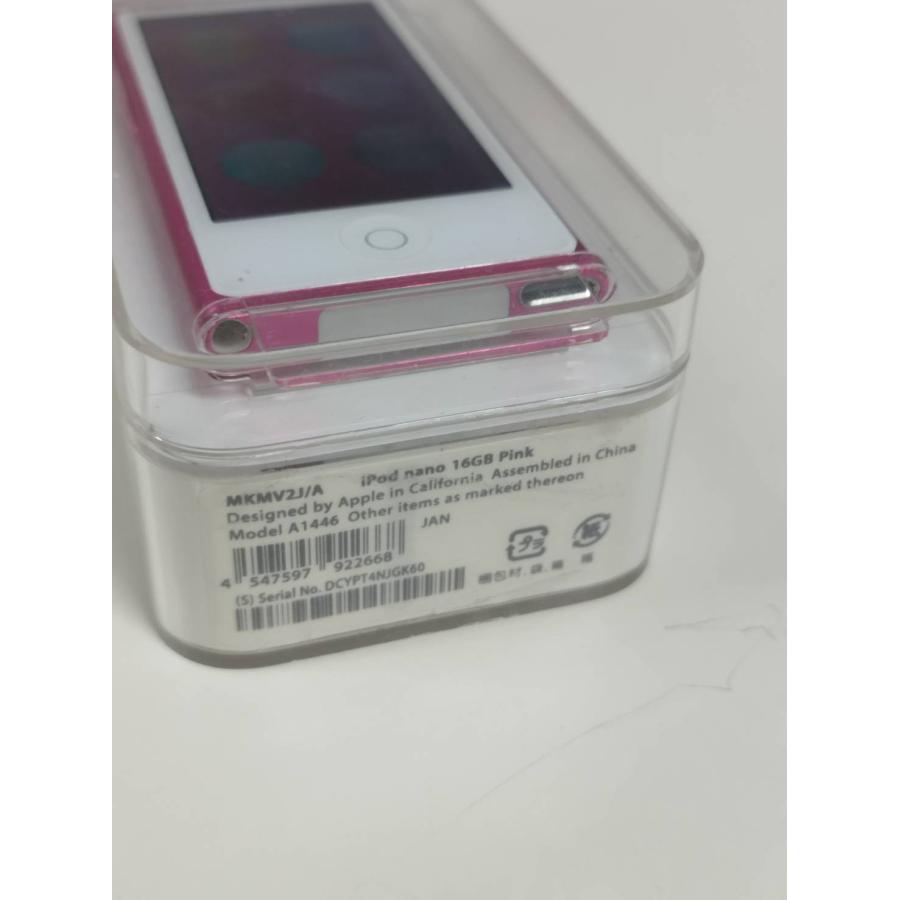 美品】Apple iPod nano 第7世代/A1446/16GB/ピンク〈MKMV2J〉 : 中古