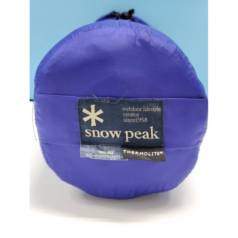 【良品】snow peak セパレートシュラフマイクロマミーR 寝袋 SBD-002 |  | 01