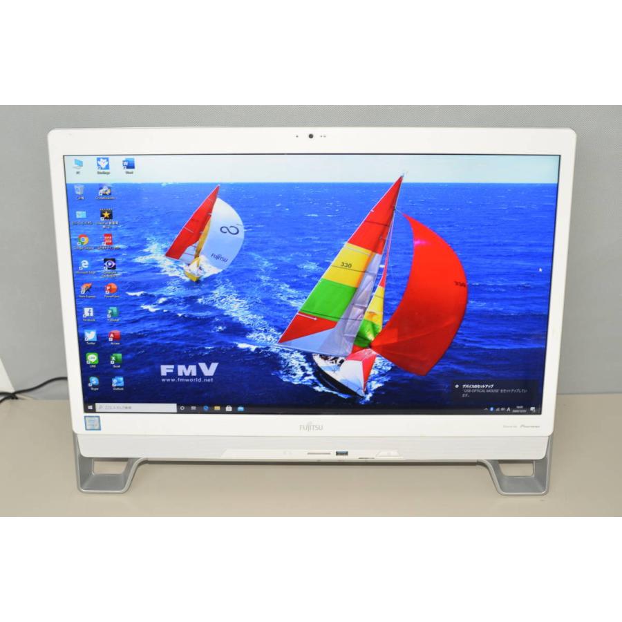 中古良品 一体型パソコン 最新Windows10+office 富士通 WF1/X core i3-6100T/大容量HDD2TB/4GB/無線内蔵/DVDマルチ/23インチ/便利なソフト | 