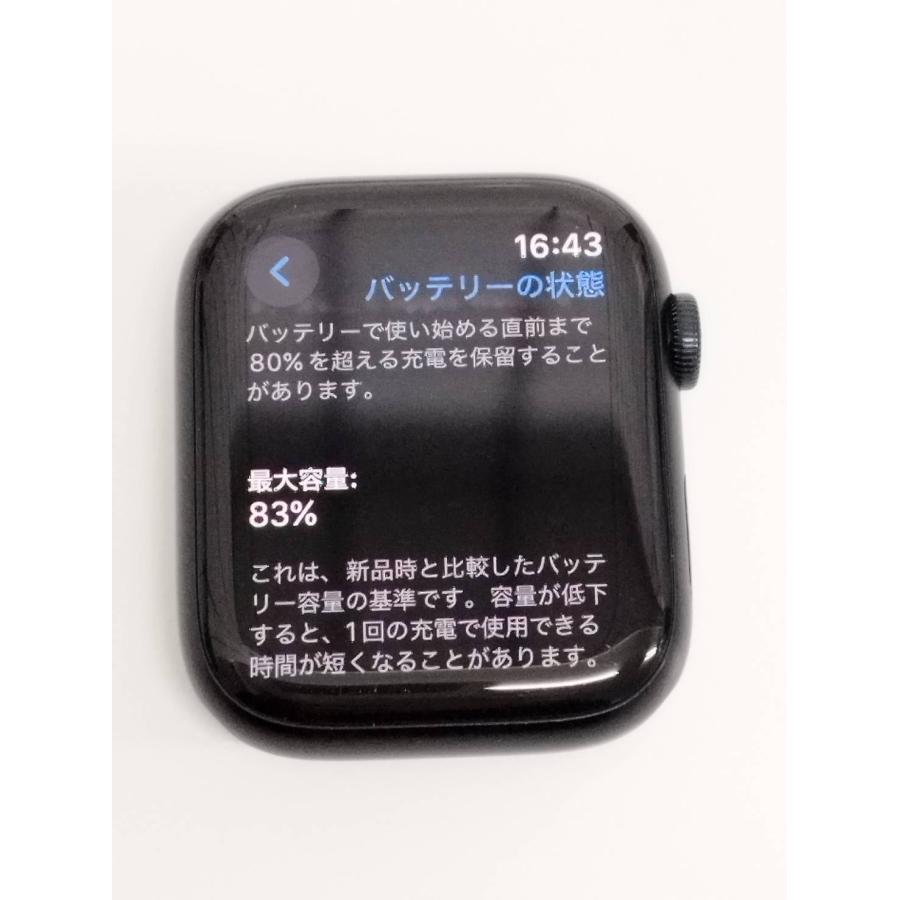 Apple Watch Series 7/GPS/45mm/A2474/ミッドナイト〈MKNN3J/A 