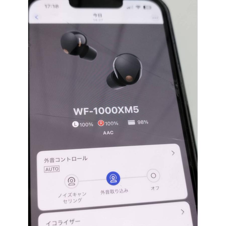 【未使用】SONY WF-1000XM5　右耳　ブラック 5.0.2 Sony WF-1000XM5 Replacement RIGHT Side EarBud Blk FIRMWARE