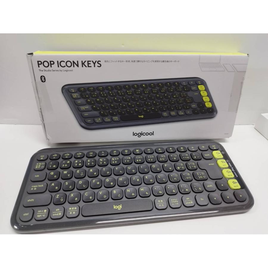 良品】logicool POP ICON KEYS/YR0101/ワイヤレスキーボード/日本語 