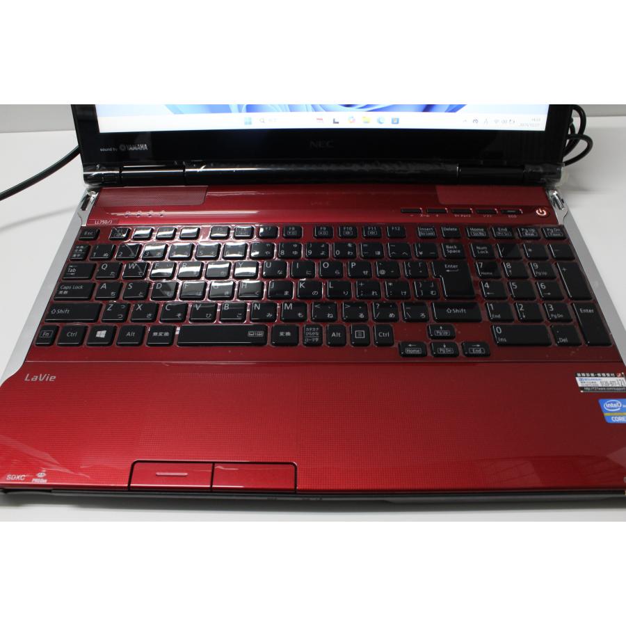 中古ノートPC】NEC〈LaVie L LL750/J〉Intel Core i7/SSD512GB/メモリ
