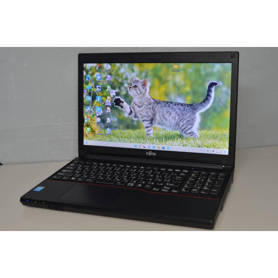 富士通 爆速SSDノートパソコン Windows 11 中古ノートパソコン 最新Windows11+office 爆速SSD512GB 富士通 A574/H