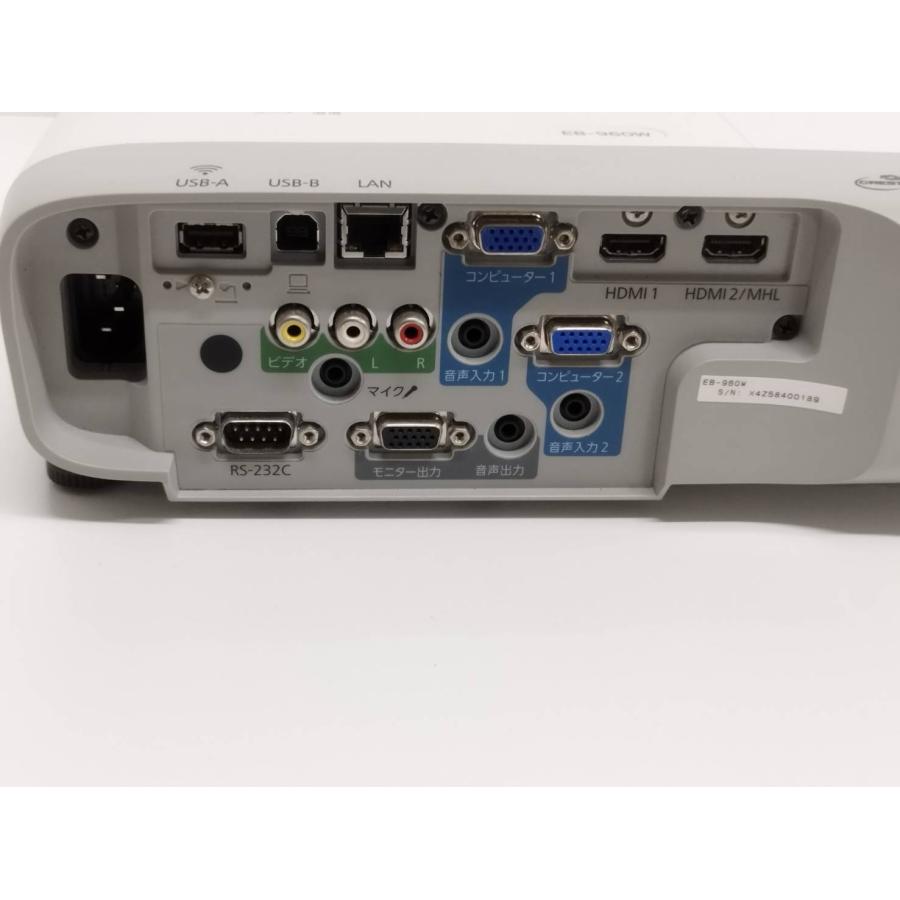 EPSON/エプソン EB-960W ビジネスプロジェクター/H863D/本体/3800lm/WXGA（使用時間：993h） |  | 02