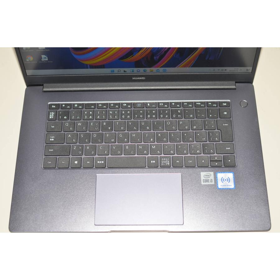 中古美品 最新Windows11+office 爆速SSD256GB HUAWEI MateBook D 15(BOB-WAI9Q) 高性能 i3-10110U/メモリ8GB/15.6インチ/無線/便利なソフト |  | 03