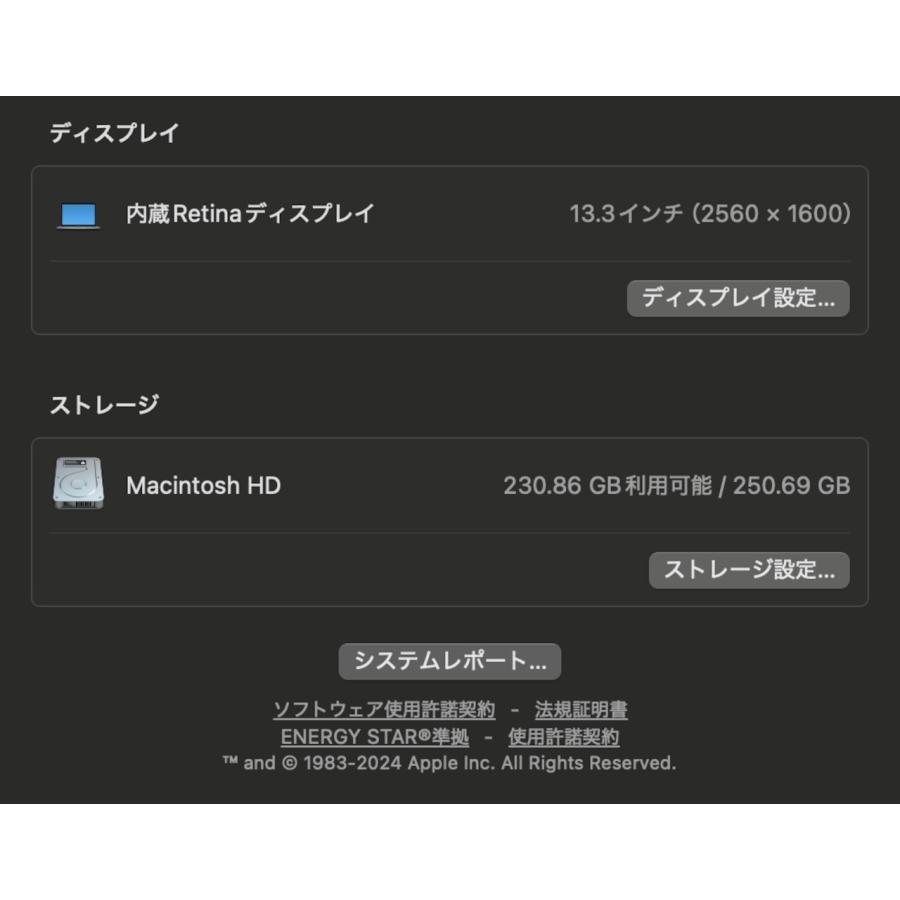 MacBook Air（Retina,13インチ,2020）256GB/8GB〈MWTJ2J/A〉(6)の画像