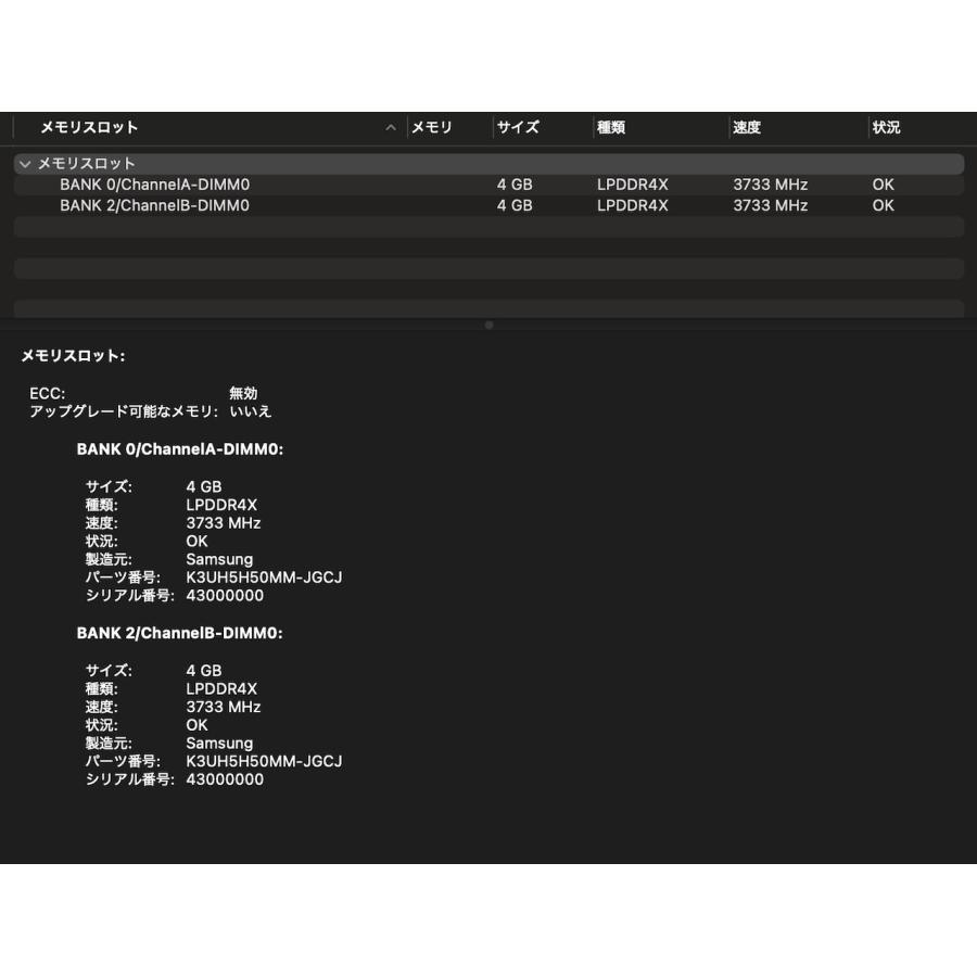 MacBook Air（Retina,13インチ,2020）256GB/8GB〈MWTJ2J/A〉(6)の画像