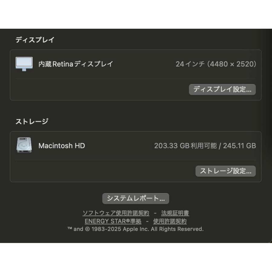 iMac（24インチ,M1,2021）256GB/8GB〈FGPK3J/A〉(4) |  | 03
