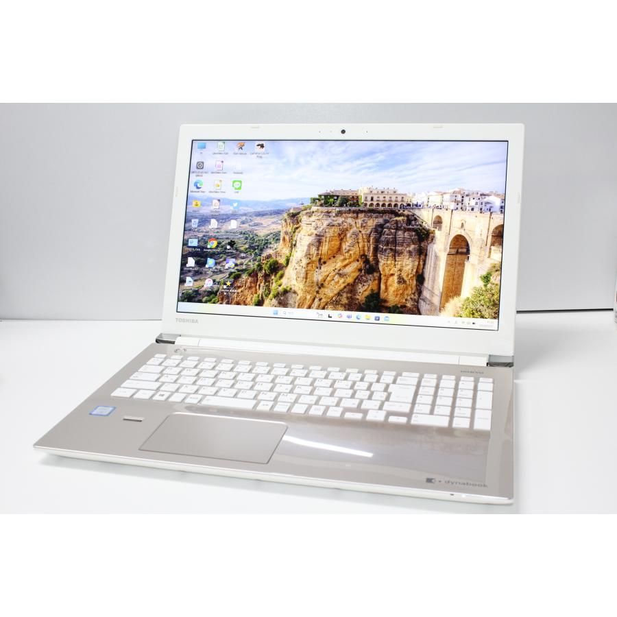 中古ノートPC】東芝〈dynabook T75/DG〉Intel core i7/SSD512GB/メモリ 