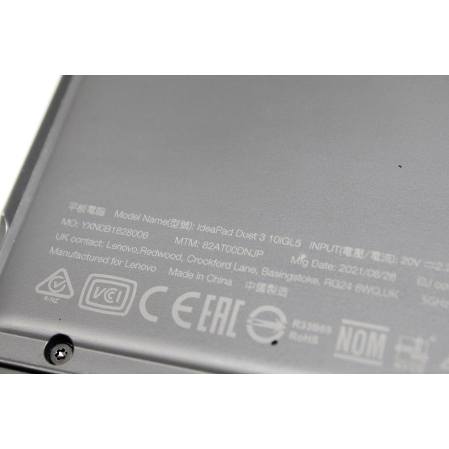 【中古タブレットPC】Lenovo〈IdeaPad Duet 3〉Intel Celeron/128GB/メモリ4GB (6) |  | 09