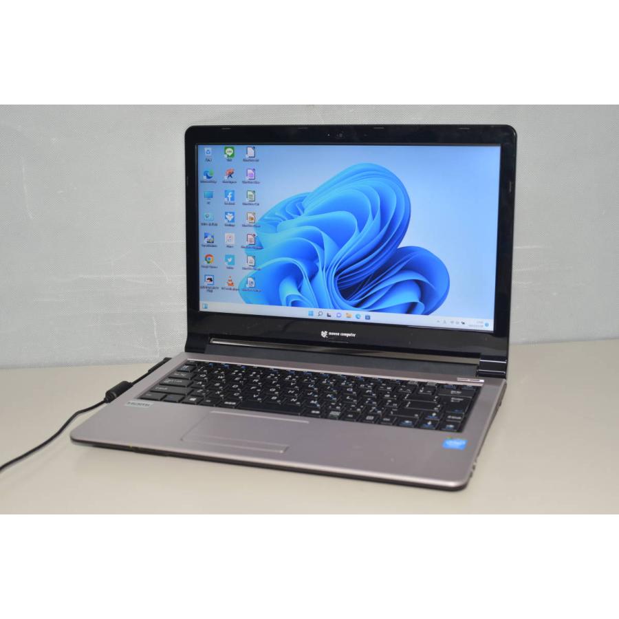 中古良品ノートパソコン 最新Windows11+office MouseComputer W940LU Celeron 13.3インチ メモリ4GB HDD500GB Webカメラ DVDマルチ 無線 | 