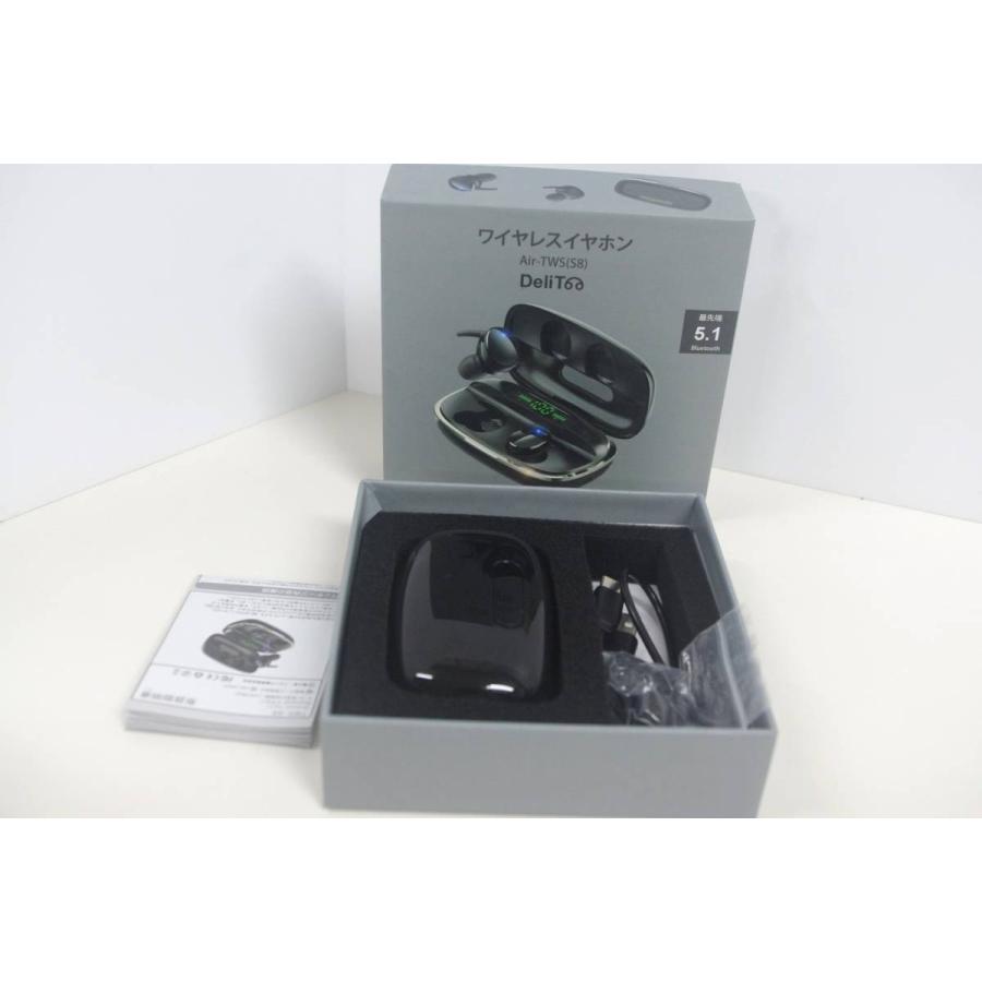 DeliT Air-TWS (S8) ワイヤレスイヤホン/Bluetooth 5.1 : 中古