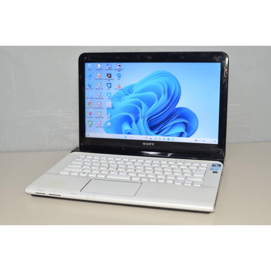 中古良品ノートパソコン Windows11+office SONY SVE1411AJ 高性能core 