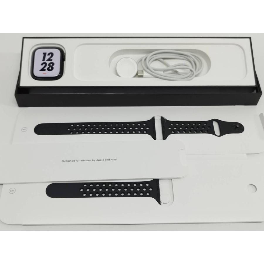 Apple Watch Nike Series 7/GPS/45mm/A2474/ミッドナイト〈MKNC3J/A 
