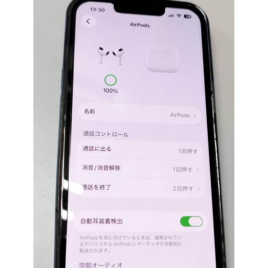 良品】Apple AirPods 第3世代/A2565/ワイヤレスイヤホン/右耳のみ