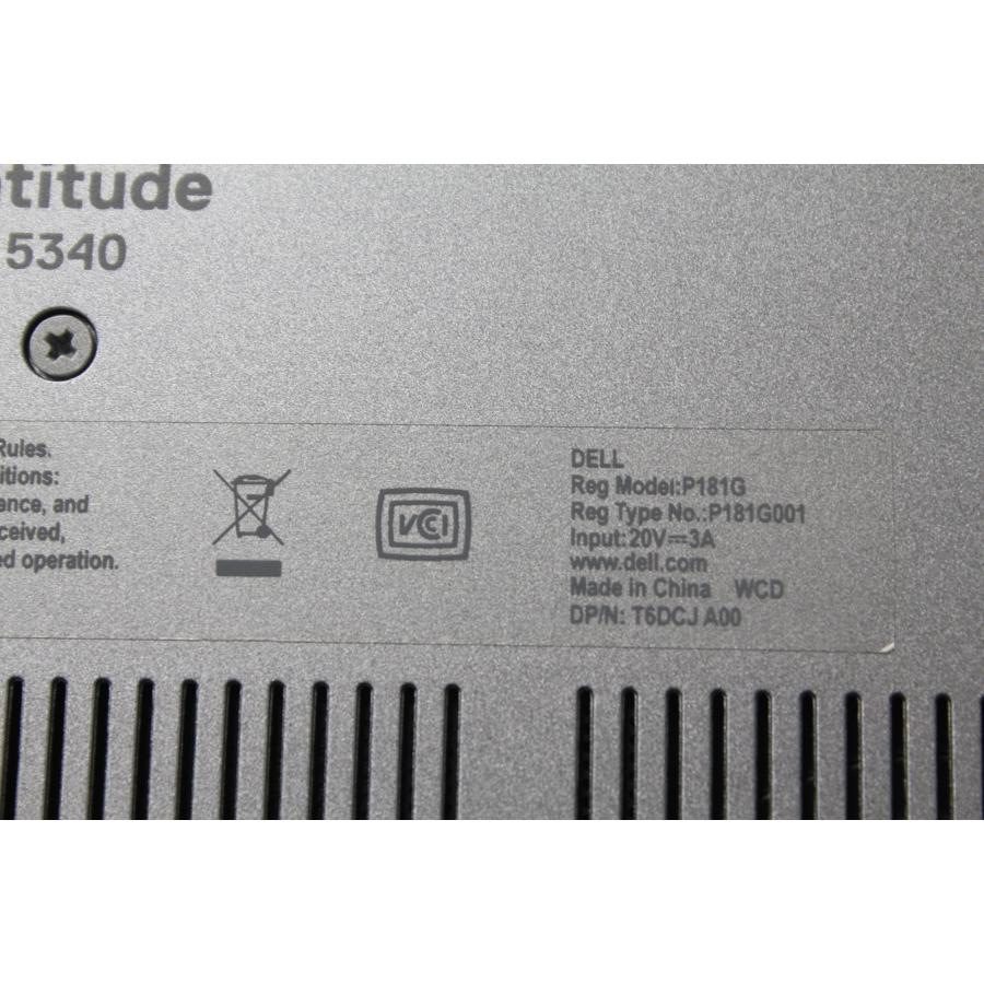 【中古ノートパソコン】Dell〈Latitude 5340〉第13世代Core i7/SSD256GB/メモリ32GB/Windows11/Office2021 (6) |  | 11