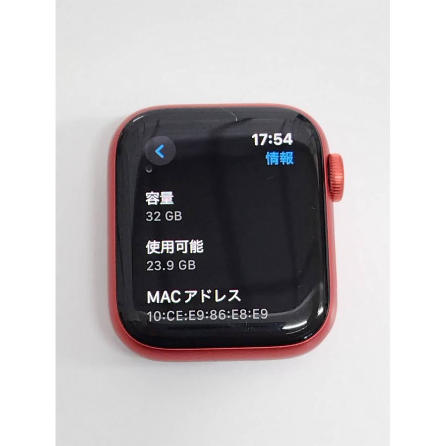 Apple Watch Series 6/GPS/40mm/A2291/レッド〈M00A3J/A〉 : 中古 