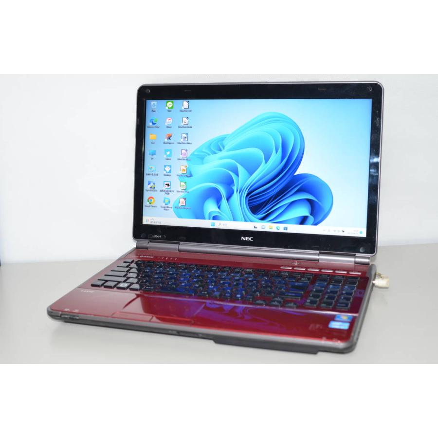 中古良品ノートパソコン Windows11+office 爆速SSD480GB NEC LL750/F 第二世代i7/メモリ8GB/15.6インチ/無線内蔵/ブルーレイ/便利なソフト 中古良品ノートパソコン Windows11+office 爆速SSD480GB NEC LL750/F