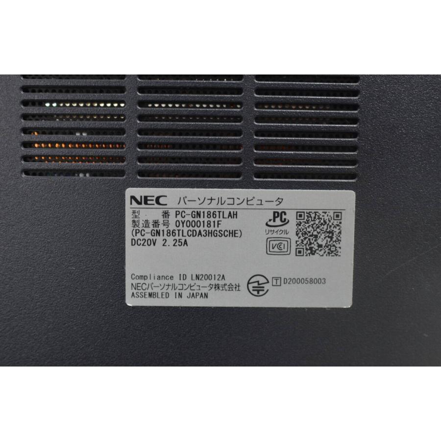 中古ノートパソコン NEC PC-GN186TLAH Windows11+office 高性能core i7 