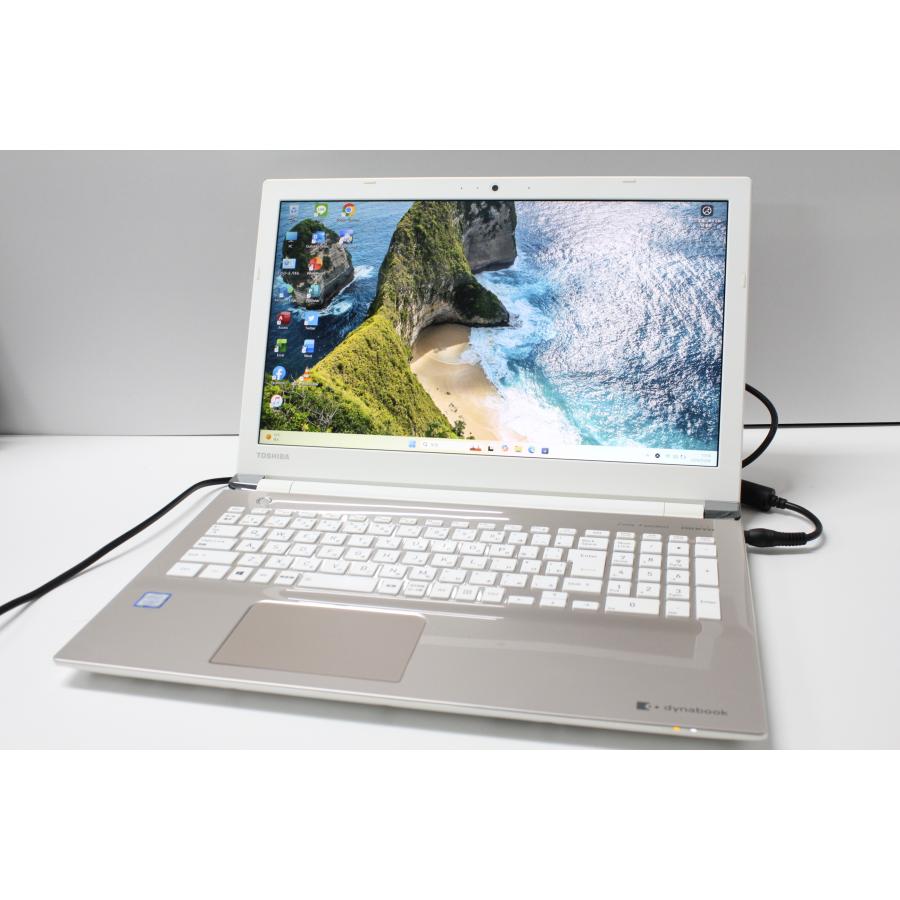 中古ノートPC】東芝〈dynabook T65/GG〉Intel Core i7/SSD512GB/メモリ 